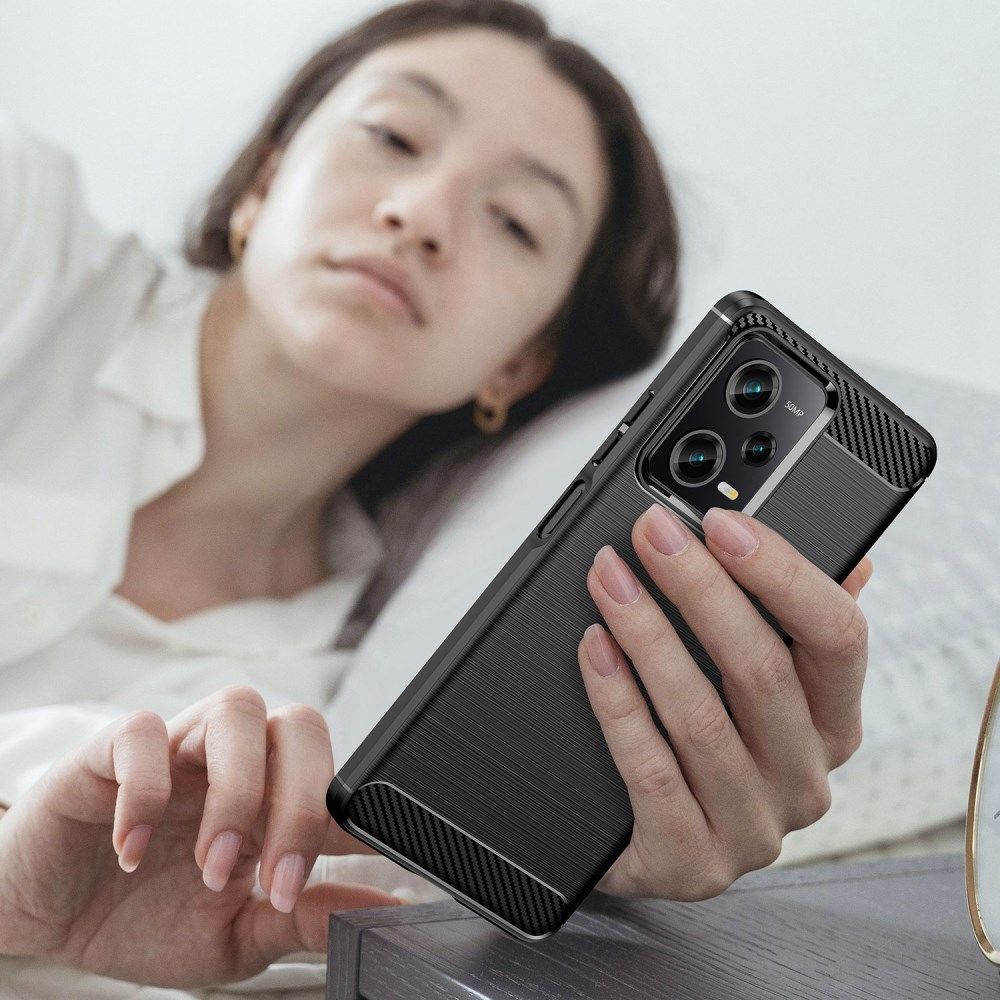 Xiaomi Redmi Note 12 Pro / Poco X5 Pro Hoesje Geborsteld TPU Zwart afbeelding 8