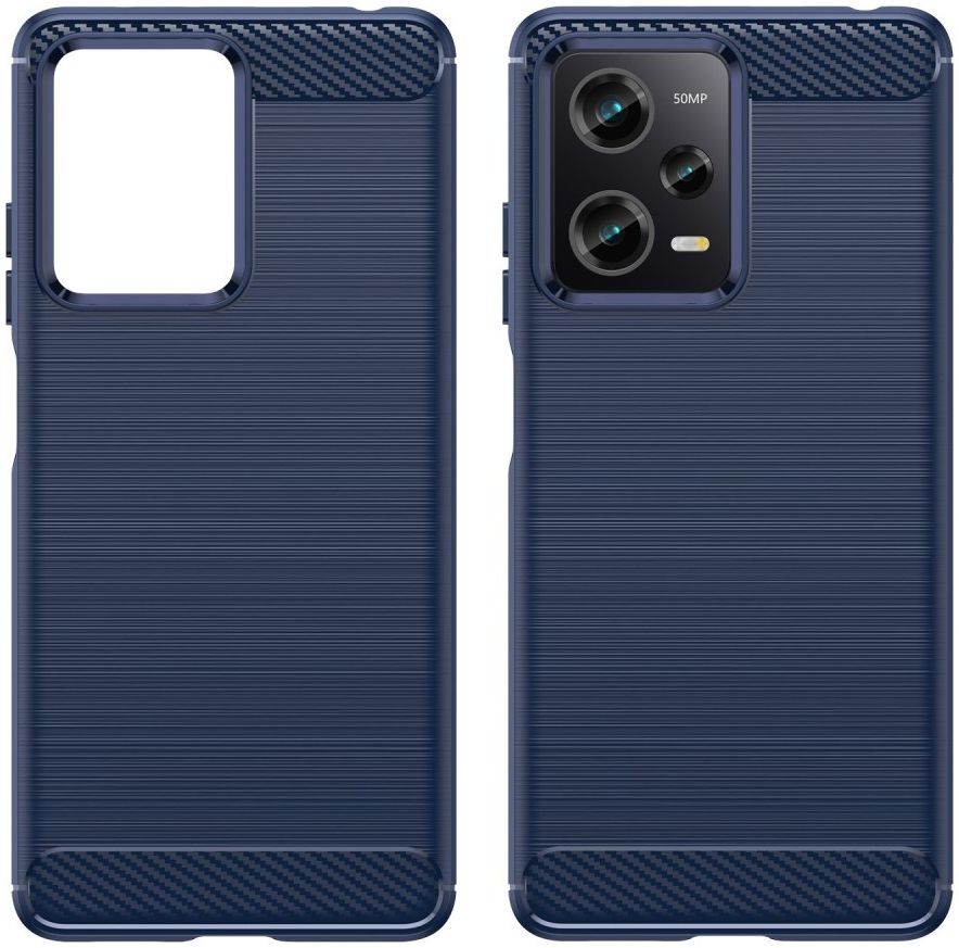 Xiaomi Redmi Note 12 Pro / Poco X5 Pro Hoesje Geborsteld TPU Blauw afbeelding 2