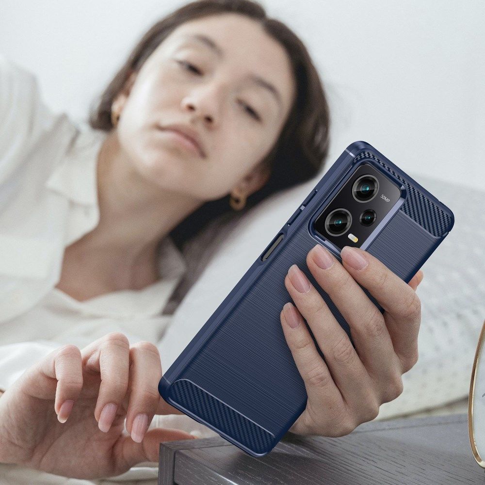 Xiaomi Redmi Note 12 Pro / Poco X5 Pro Hoesje Geborsteld TPU Blauw afbeelding 8
