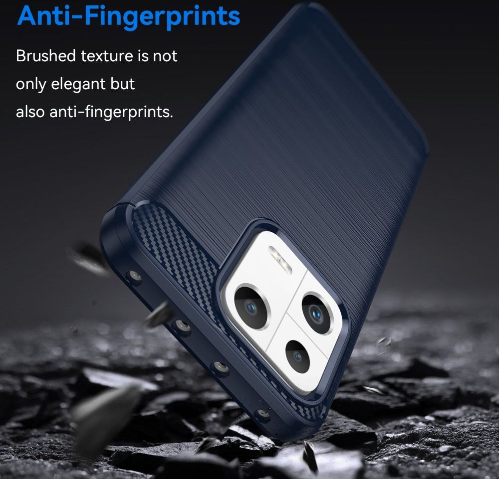 Xiaomi 13 Hoesje Geborsteld TPU Flexibele Back Cover Blauw afbeelding 4