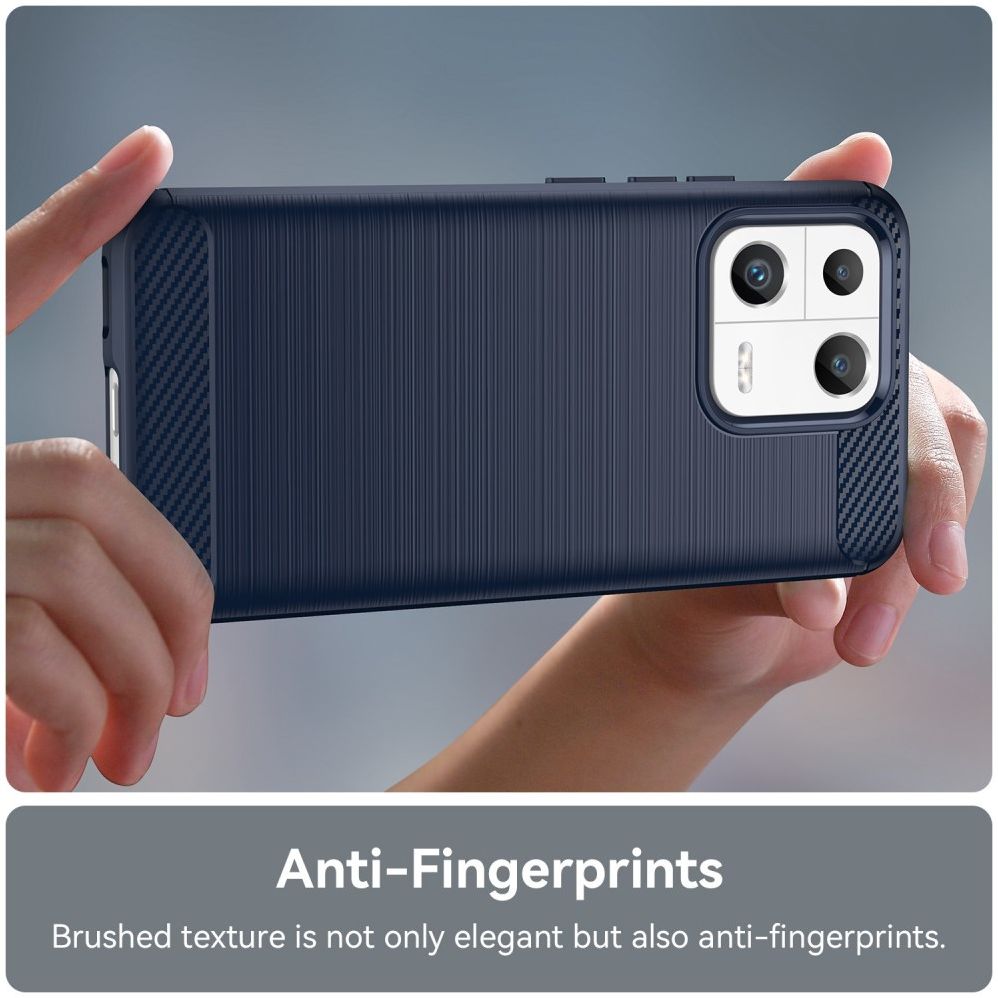 Xiaomi 13 Hoesje Geborsteld TPU Flexibele Back Cover Blauw afbeelding 7