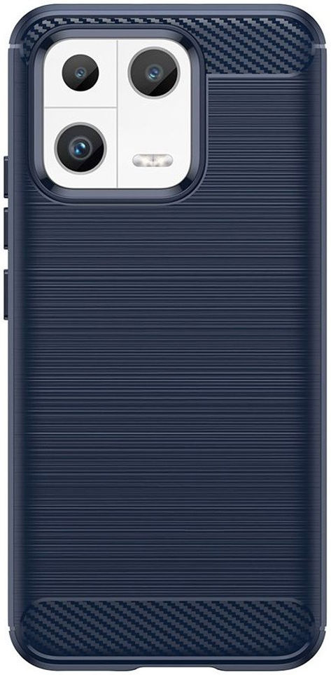 Xiaomi 13 Hoesje Geborsteld TPU Flexibele Back Cover Blauw afbeelding 2