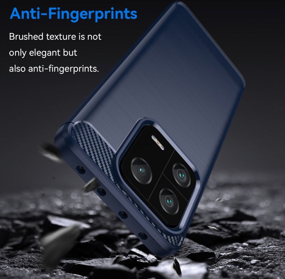 Xiaomi 13 Pro Hoesje Geborsteld TPU Flexibele Back Cover Blauw afbeelding 4