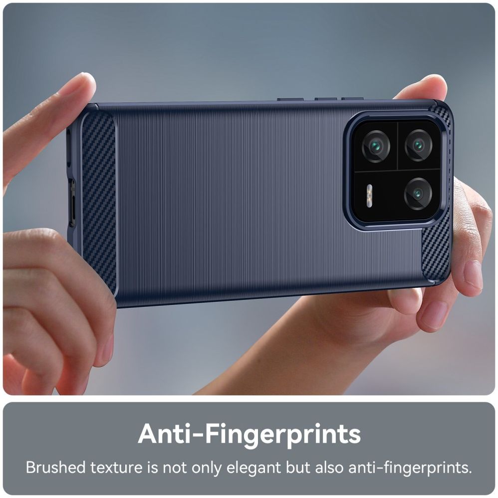 Xiaomi 13 Pro Hoesje Geborsteld TPU Flexibele Back Cover Blauw afbeelding 6