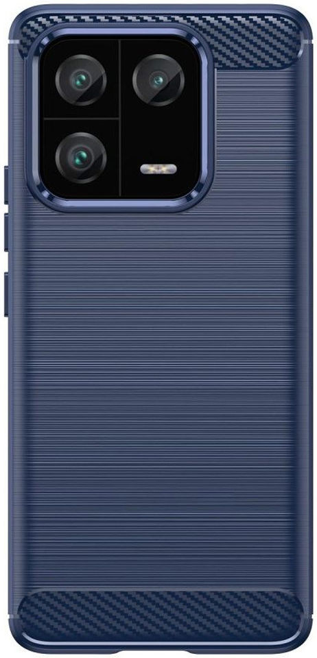 Xiaomi 13 Pro Hoesje Geborsteld TPU Flexibele Back Cover Blauw afbeelding 2