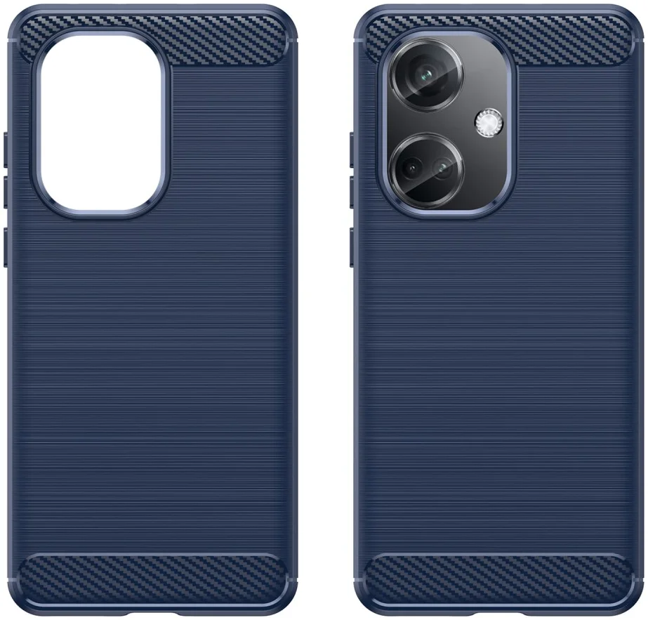 OnePlus Nord CE 3 Hoesje Geborsteld TPU Flexibele Back Cover Blauw afbeelding 2
