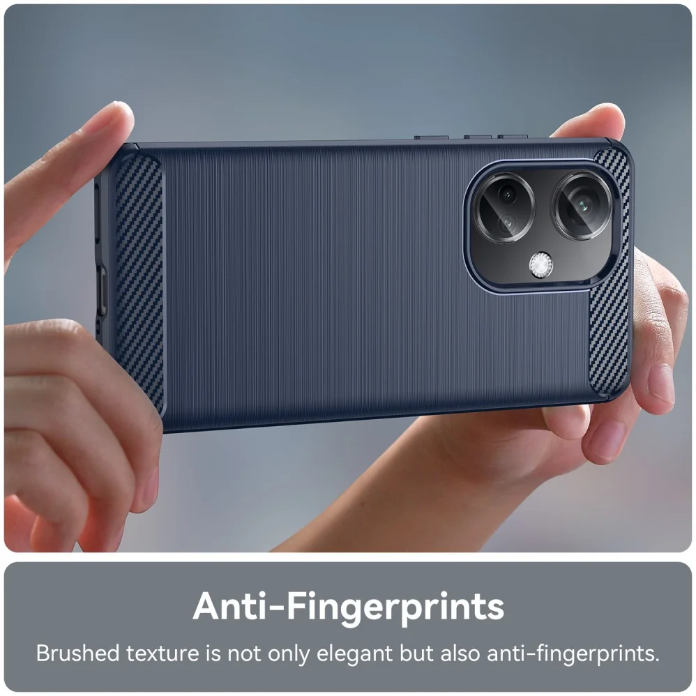 OnePlus Nord CE 3 Hoesje Geborsteld TPU Flexibele Back Cover Blauw afbeelding 6