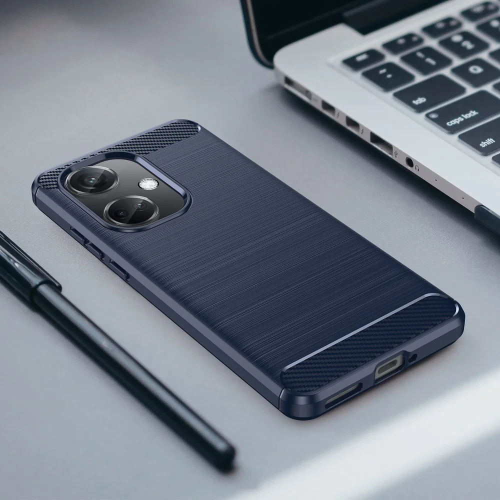 OnePlus Nord CE 3 Hoesje Geborsteld TPU Flexibele Back Cover Blauw afbeelding 8