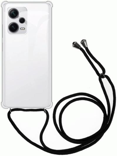 Xiaomi Redmi Note 12 Pro/Poco X5 Pro Hoesje met Koord TPU Transparant afbeelding 1