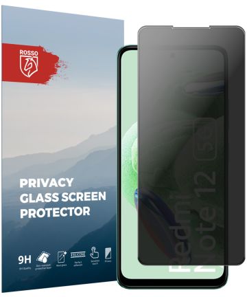 Rosso Xiaomi Redmi Note 12 5G / Poco X5 9H Tempered Glass Privacy Screen Protectors