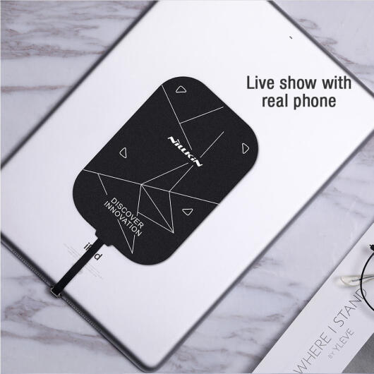 Nillkin Lightning Wireless Charging Receiver 17CM Zwart afbeelding 12