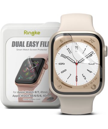 Ringke Apple Watch 8/7 (41MM)/4/5/6/SE (40MM) Screen Protector 3-Pack Screen Protectors