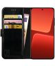Rosso Element Xiaomi 13 Hoesje Book Cover Wallet Zwart