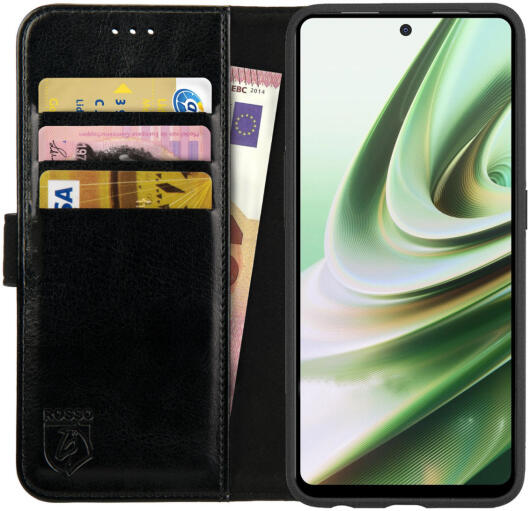 Rosso Element OnePlus Nord CE 3 Hoesje Book Cover Wallet Zwart afbeelding 1