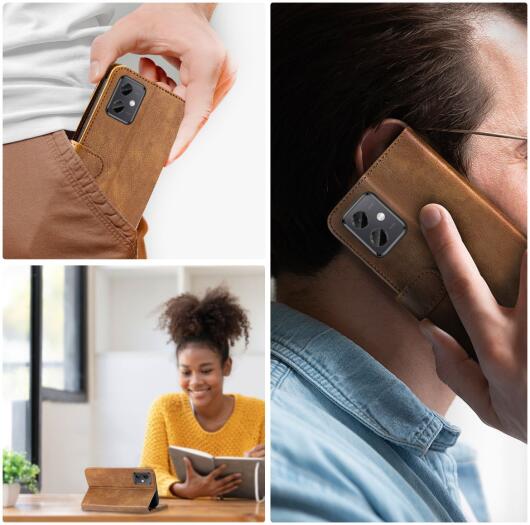 Rosso Element Xiaomi Poco X5 Hoesje Book Cover Bruin afbeelding 5