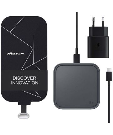 Nillkin Wireless Charging Receiver + Samsung 15W Draadloze Oplader Set Opladers