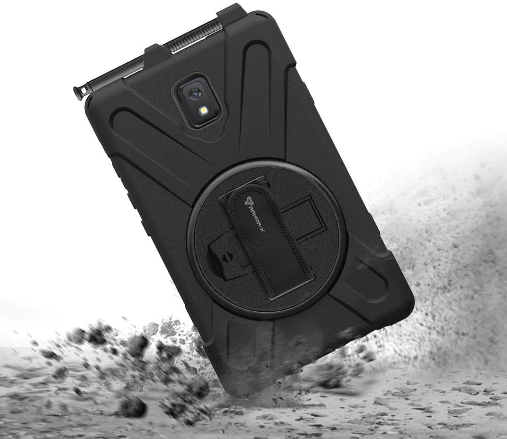 Armor-X Samsung Galaxy Tab Active 3 Hoes Full Protect Cover Zwart afbeelding 3