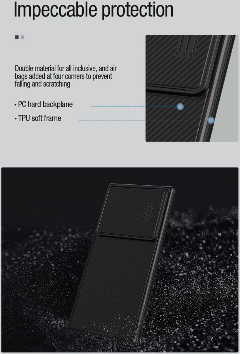 Nillkin CamShield S Samsung Galaxy S23 Ultra Hoesje met Slider Zwart afbeelding 5