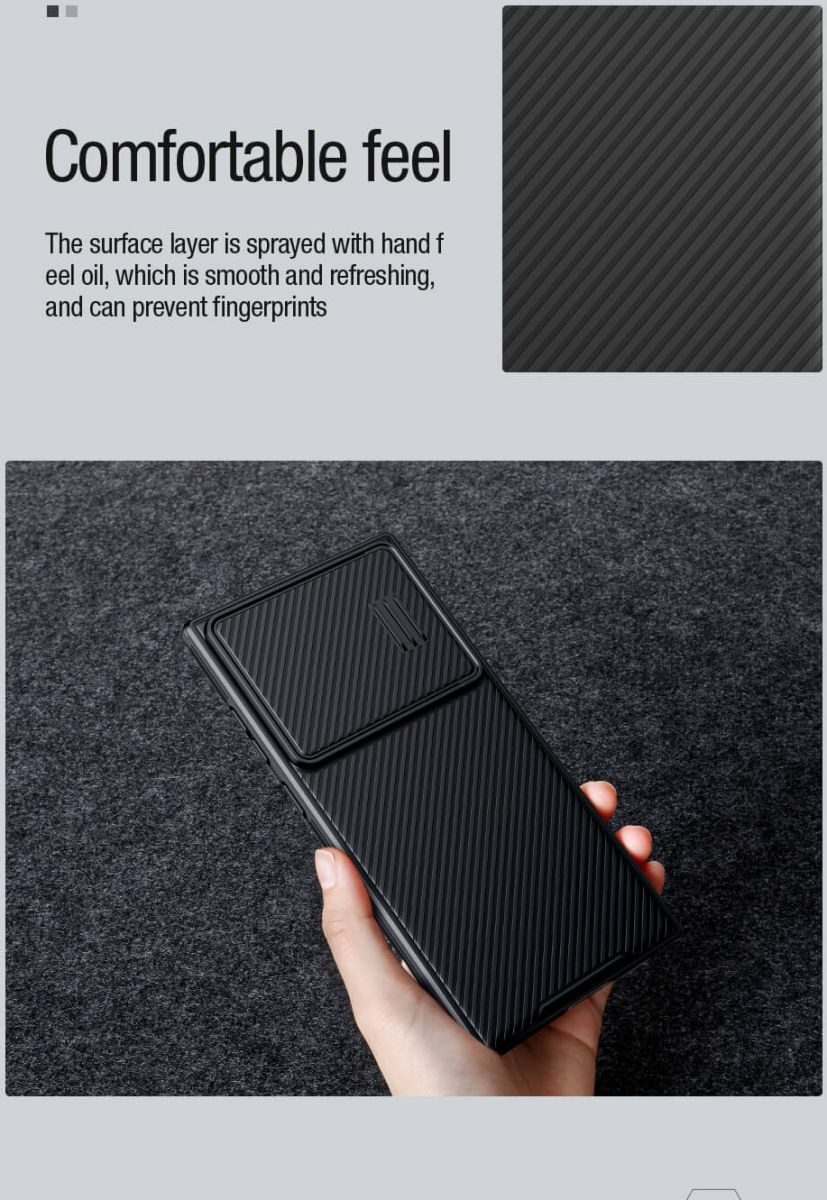 Nillkin CamShield S Samsung Galaxy S23 Ultra Hoesje met Slider Zwart afbeelding 6