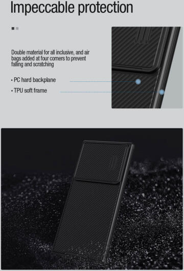 Nillkin CamShield S Samsung Galaxy S23 Ultra Hoesje met Slider Zwart afbeelding 5