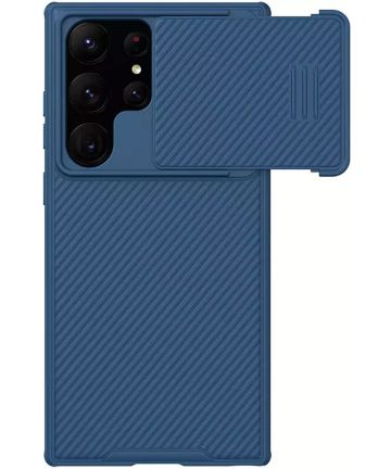 Nillkin CamShield S Samsung Galaxy S23 Ultra Hoesje met Slider Blauw Hoesjes