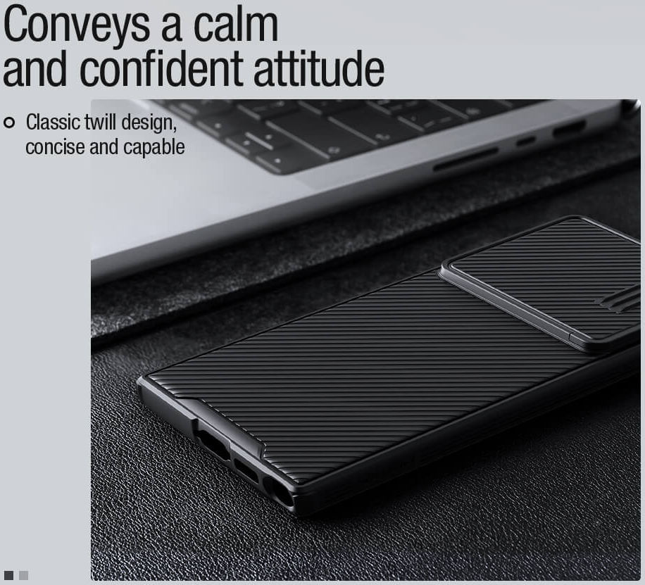 Nillkin CamShield S Samsung Galaxy S23 Ultra Hoesje met Slider Groen afbeelding 5
