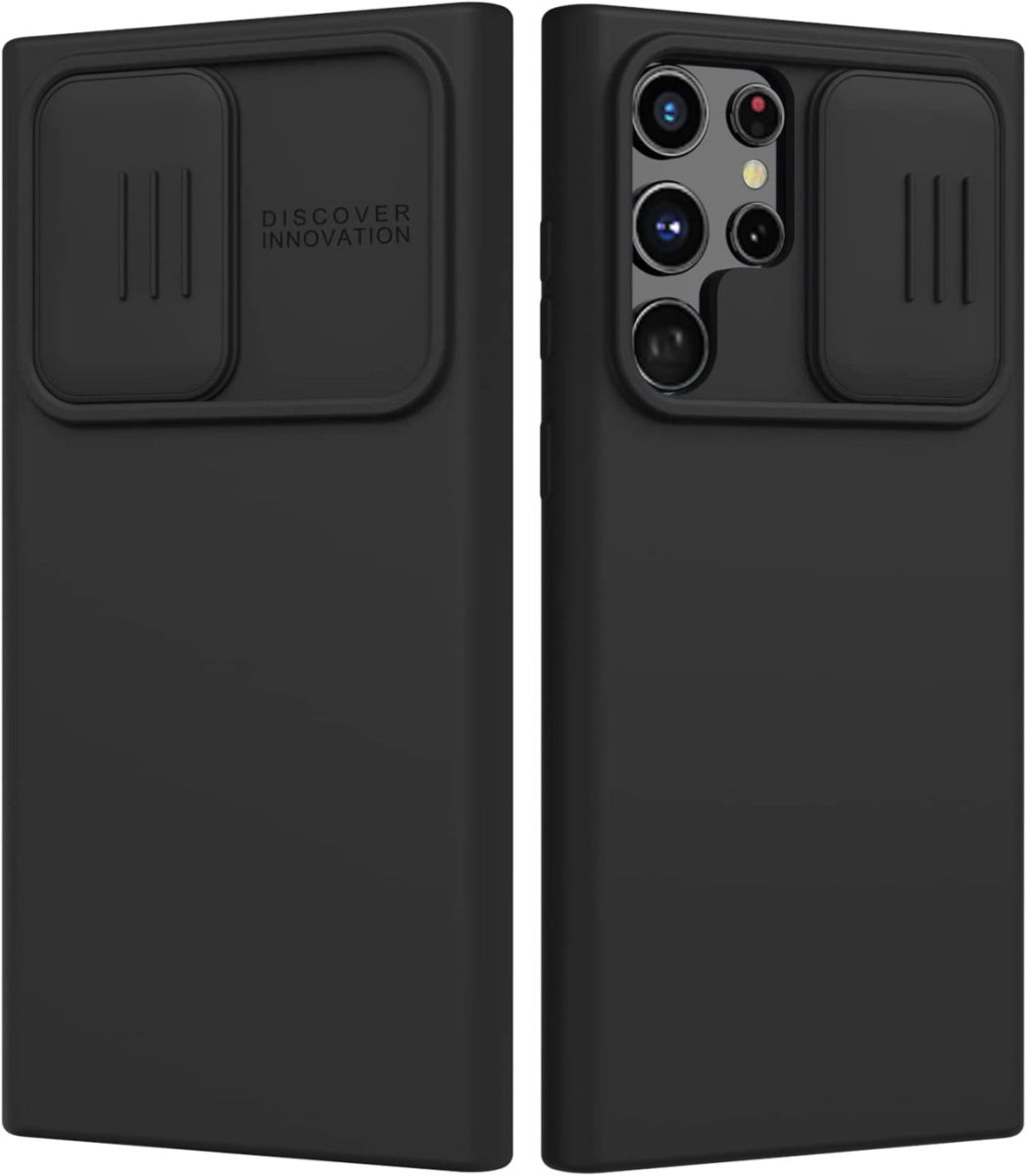 Nillkin Samsung Galaxy S23 Ultra Hoesje Siliconen Camera Slider Zwart afbeelding 2