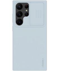 Nillkin Samsung Galaxy S23 Ultra Hoesje Siliconen Camera Slider Grijs