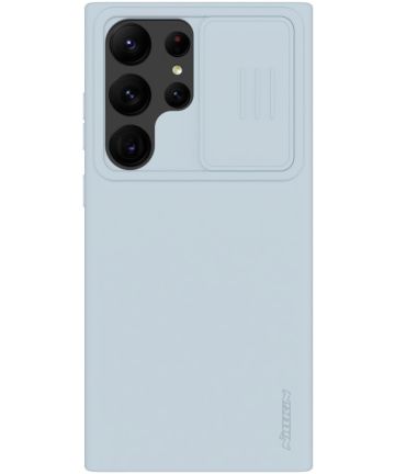 Nillkin Samsung Galaxy S23 Ultra Hoesje Siliconen Camera Slider Grijs Hoesjes