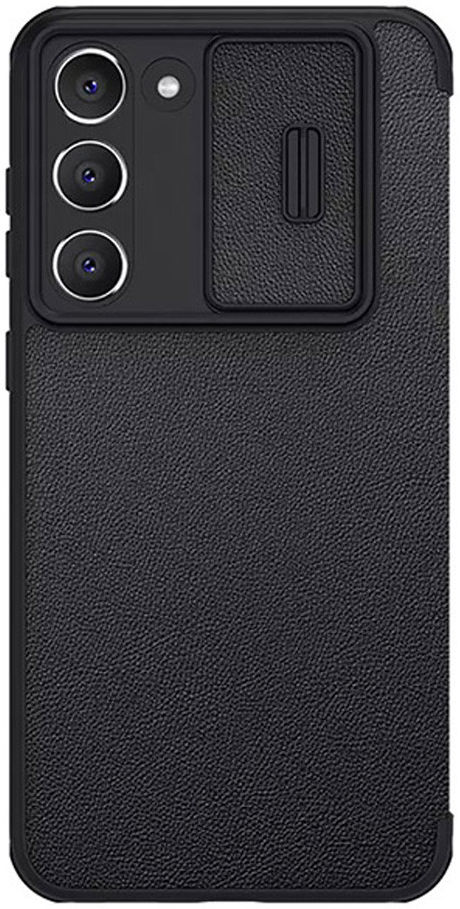 Nillkin Qin Pro Leather Samsung Galaxy S23 Hoesje met Slider Zwart afbeelding 3