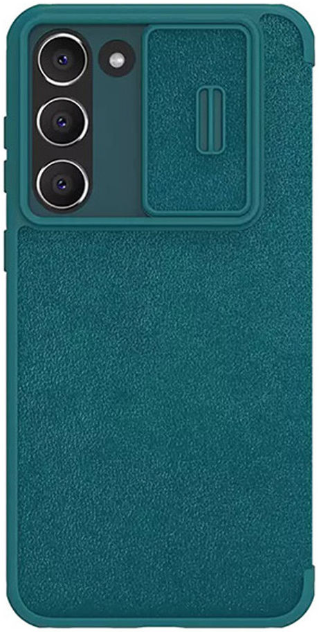 Nillkin Qin Pro Leather Samsung Galaxy S23 Hoesje met Slider Groen afbeelding 3