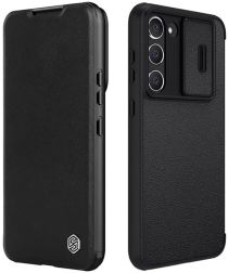 Nillkin Qin Pro Leather Samsung Galaxy S23 Plus Hoesje Slider Zwart