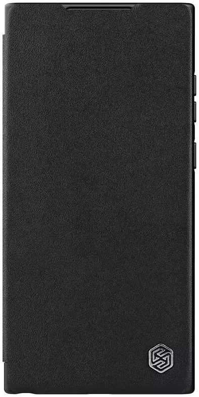 Nillkin Qin Pro Leather Samsung Galaxy S23 Ultra Hoesje Slider Zwart afbeelding 11