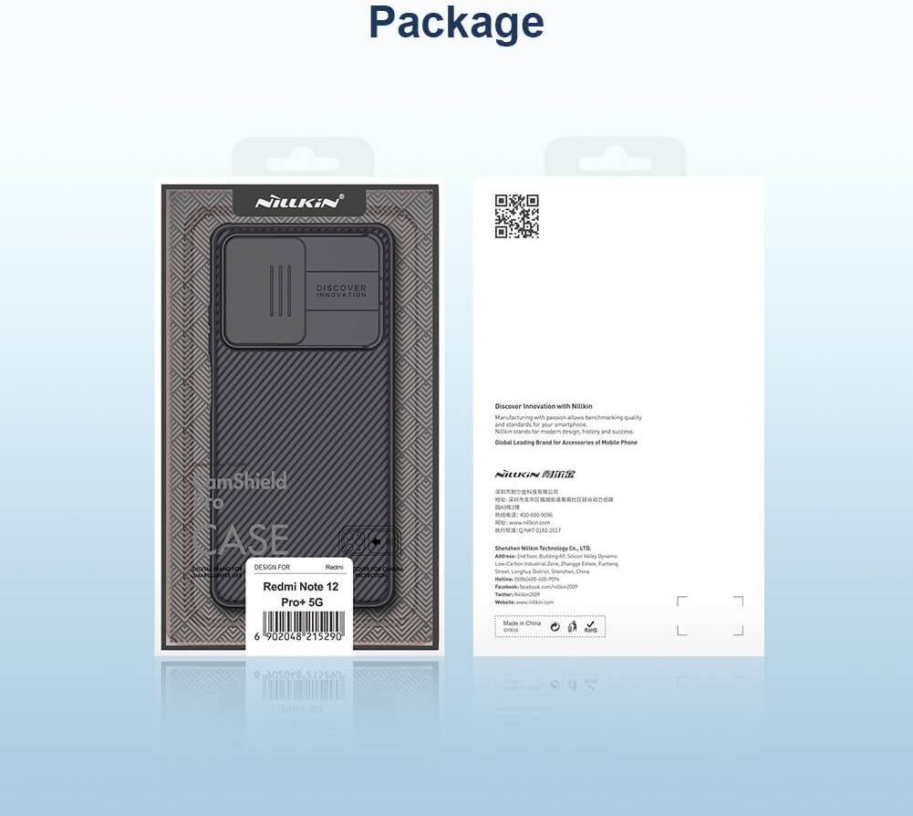 Nillkin CamShield Xiaomi Redmi Note 12 Pro Plus Hoesje Blauw afbeelding 18