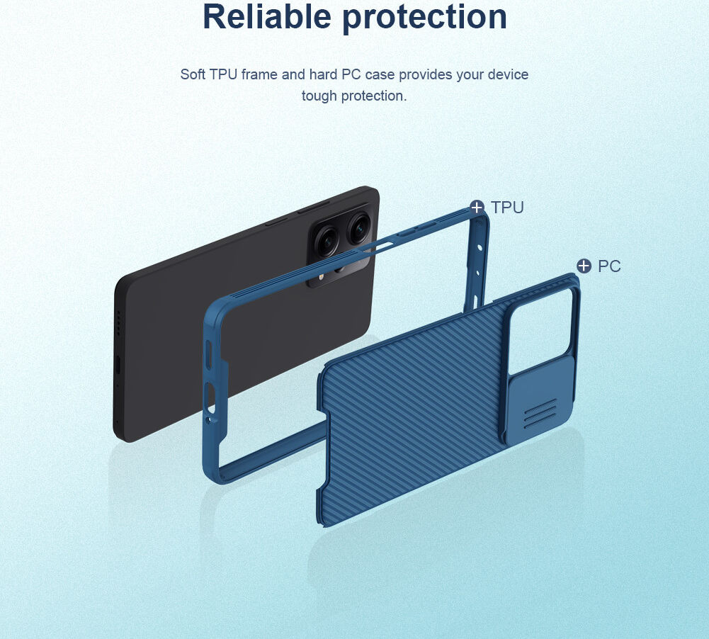 Nillkin CamShield Xiaomi Redmi Note 12 Pro Plus Hoesje Blauw afbeelding 8
