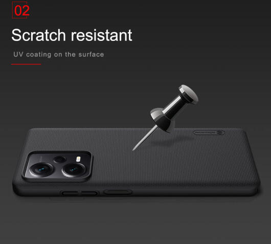 Nillkin Frosted Shield Xiaomi Redmi Note 12 Pro Plus Hoesje Zwart afbeelding 6