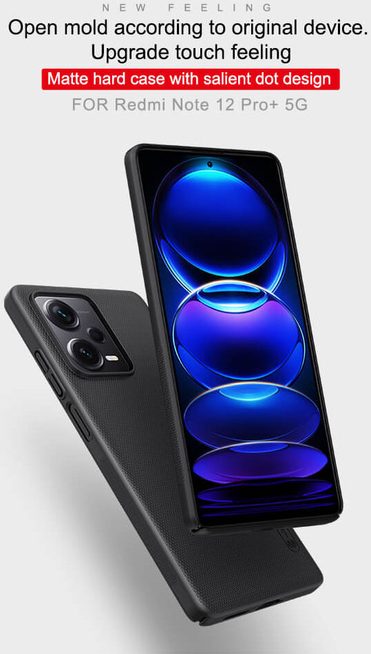 Nillkin Frosted Shield Xiaomi Redmi Note 12 Pro Plus Hoesje Rood afbeelding 10