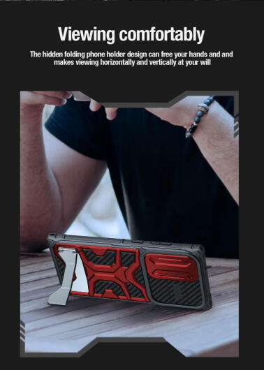 Nillkin Adventurer Samsung Galaxy S23 Ultra Hoesje Back Cover Zwart afbeelding 4