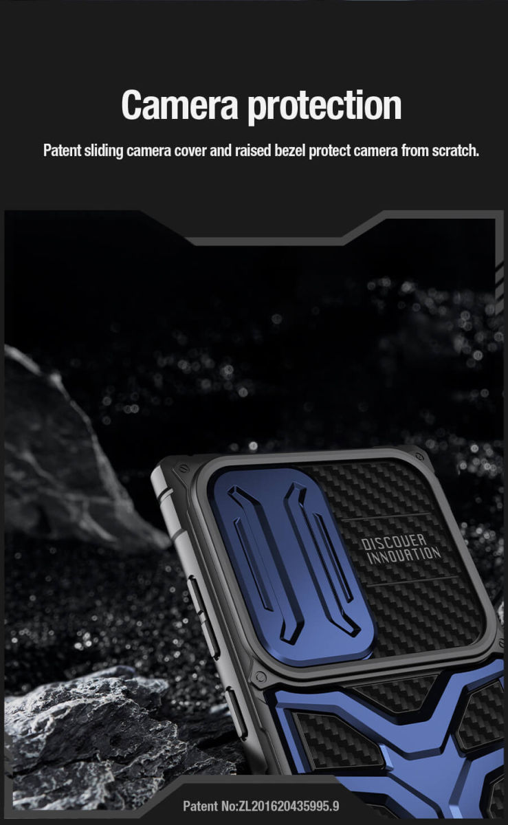 Nillkin Adventurer Samsung Galaxy S23 Ultra Hoesje Back Cover Blauw afbeelding 6