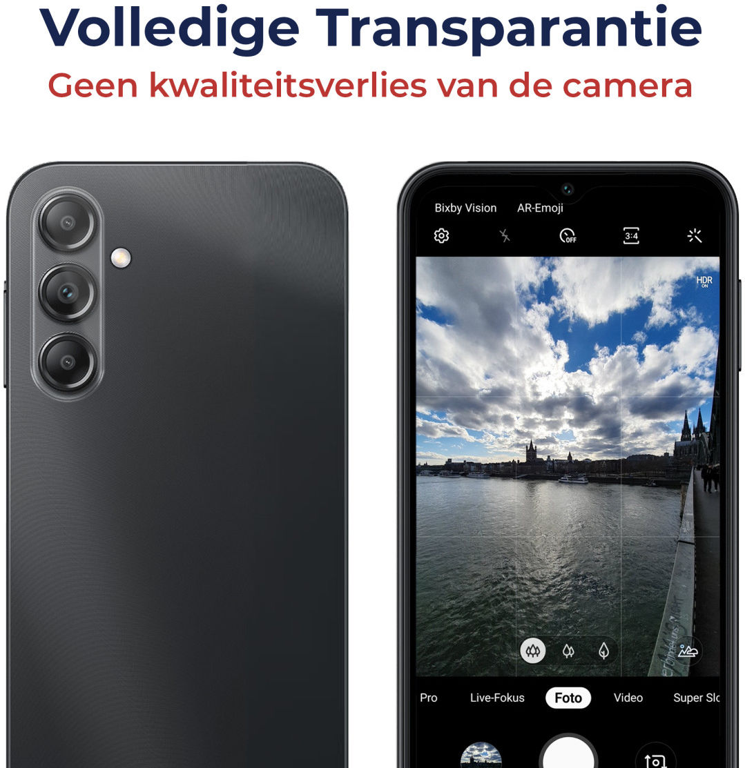 Rosso Samsung Galaxy A14 5G Camera Lens Protector Transparant afbeelding 4