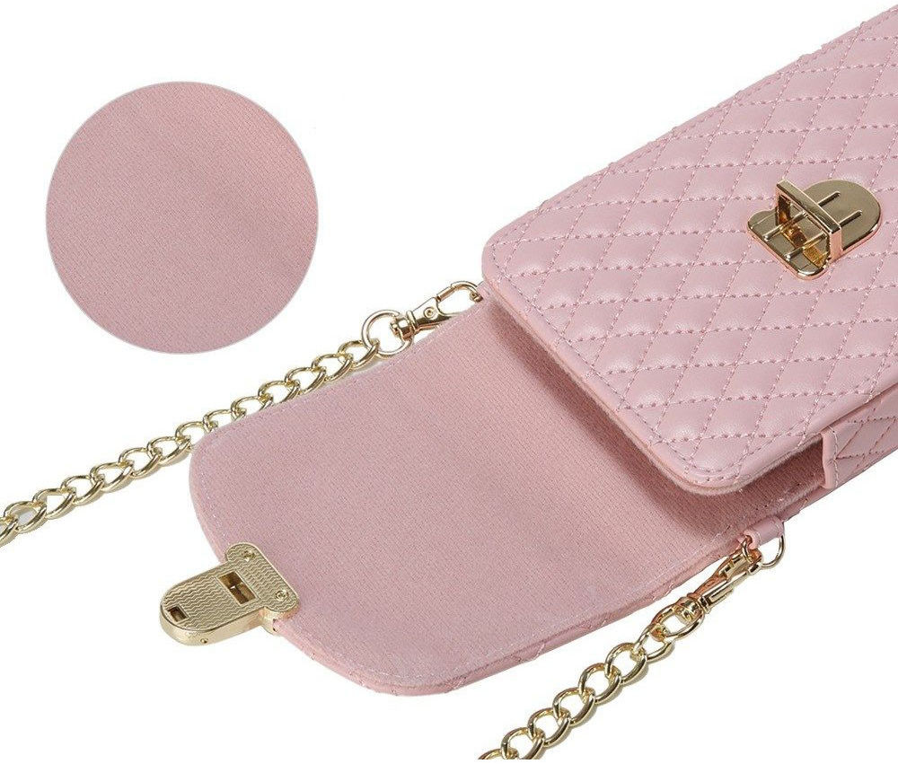 Universeel Crossbody Telefoontasje - Smartphone Schoudertasje Roze afbeelding 3