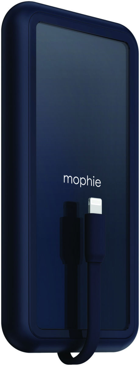 Mophie 6.000 mAh Powerbank PD 18W en Ingebouwde Lightning Kabel Blauw afbeelding 1