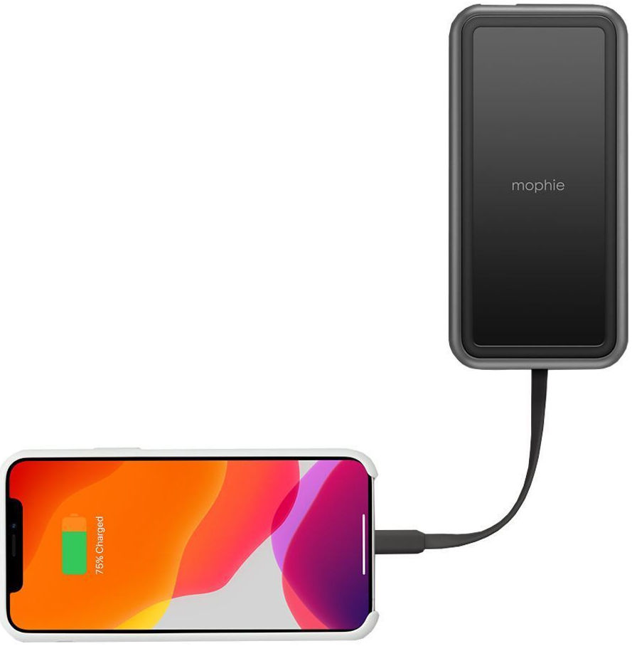 Mophie 6.000 mAh Powerbank PD 18W en Ingebouwde Lightning Kabel Blauw afbeelding 7