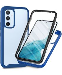 Samsung Galaxy A34 Hoesje Full Protect 360° Cover Hybride Blauw