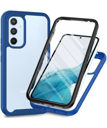 Samsung Galaxy A34 Hoesje Full Protect 360° Cover Hybride Blauw Hoesjes