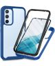 Samsung Galaxy A34 Hoesje Full Protect 360° Cover Hybride Blauw