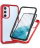 Samsung Galaxy A34 Hoesje Full Protect 360° Cover Hybride Rood