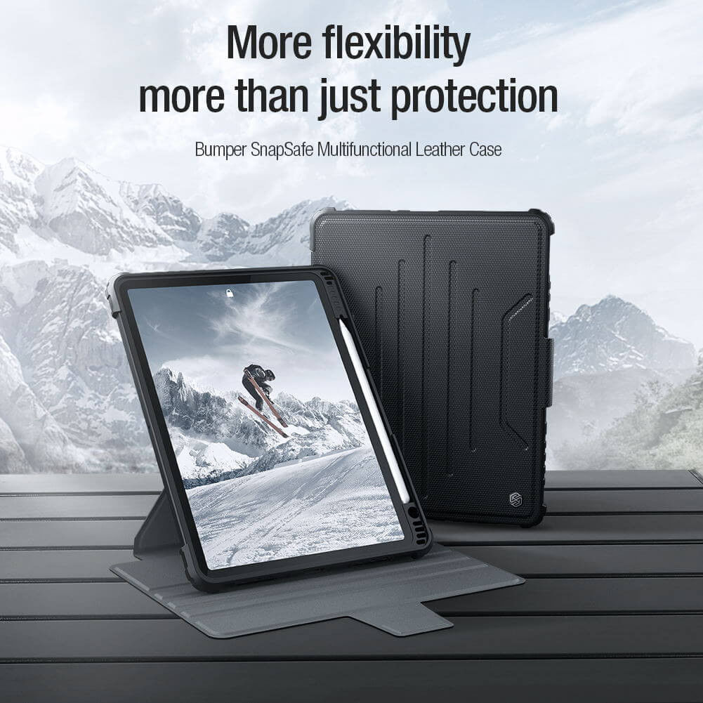 Nillkin Bumper SnapSafe Apple iPad 10.2 (2019/2020/2021) Hoes Zwart afbeelding 11