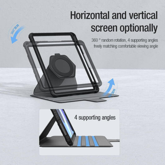 Nillkin Bumper SnapSafe Apple iPad 10.2 (2019/2020/2021) Hoes Zwart afbeelding 5
