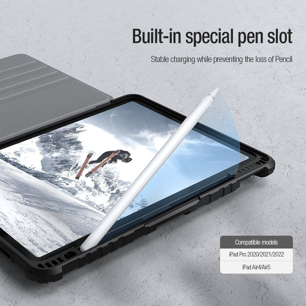 Nillkin Bumper SnapSafe Apple iPad 10.2 (2019/2020/2021) Hoes Blauw afbeelding 7